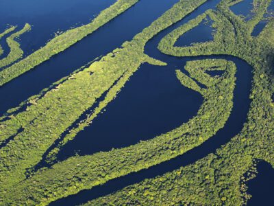 Manakin Riverboat on a blackwater river in the Brazilian Amazon
