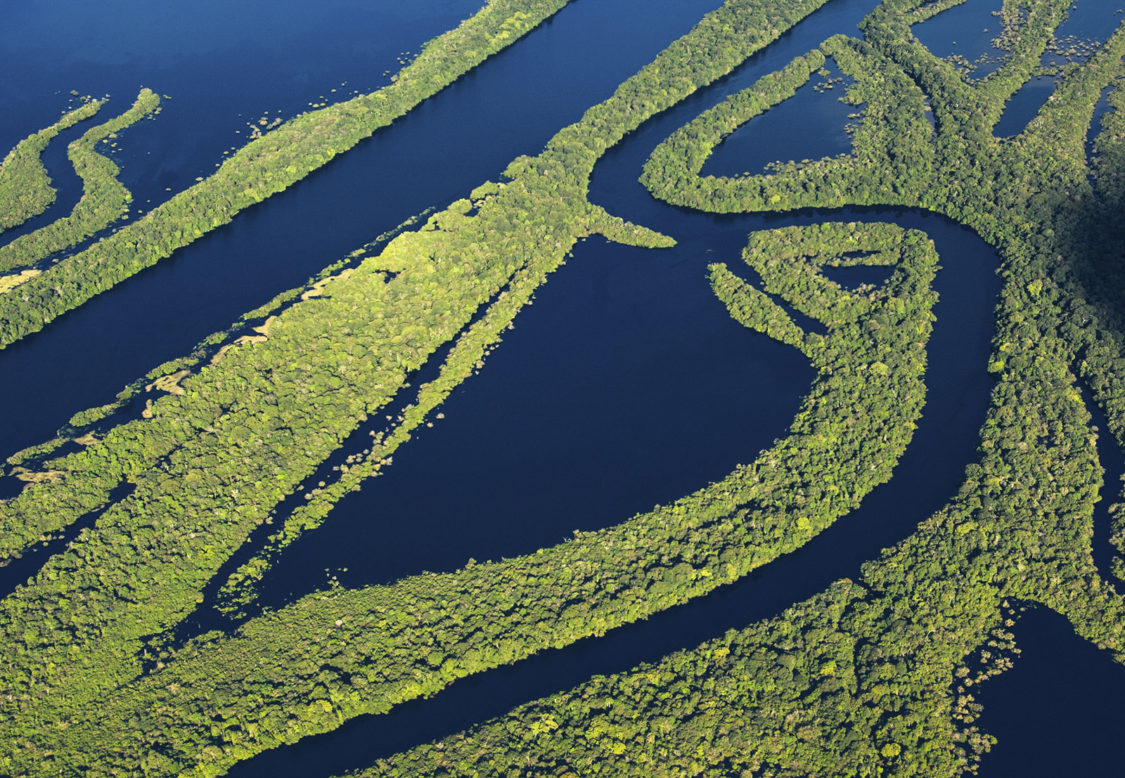 Manakin Riverboat on a blackwater river in the Brazilian Amazon