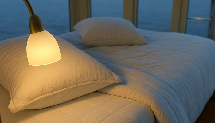 Air-conditioned cabin on the Manakin Riverboat with river view