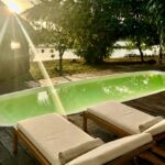 Swimming pool overlooking the Amazon rainforest